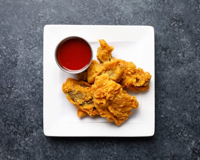 Fried Portobello Mushroom.